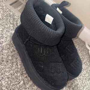 UGG Black Cozy Ankle Boots